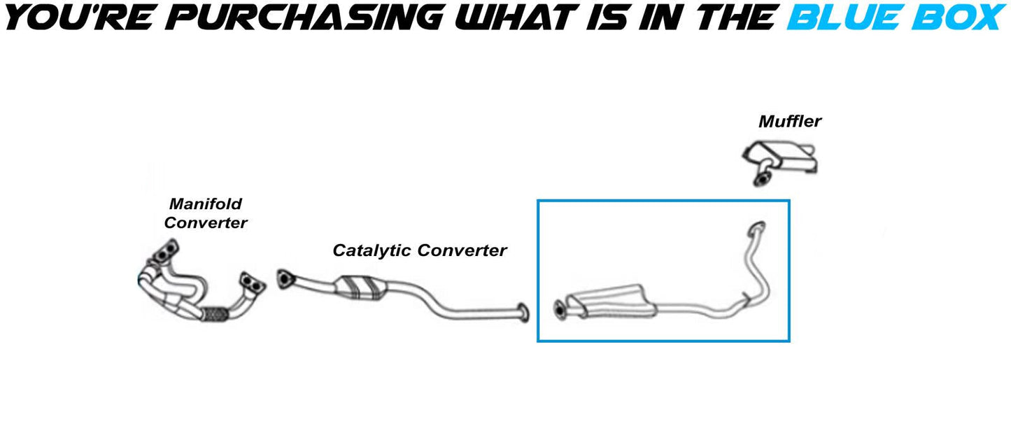 2012-2016 Subaru Impreza 2.0L Exhaust Muffler Assembly - For Sedan