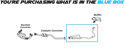 2012-2016 Subaru Impreza 2.0L Exhaust Muffler Assembly - For Sedan