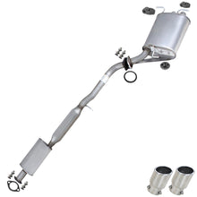 2003-2004 Infiniti G35 3.5L Exhaust Resonator Pipe & Muffler with Tips - For RWD Sedan models