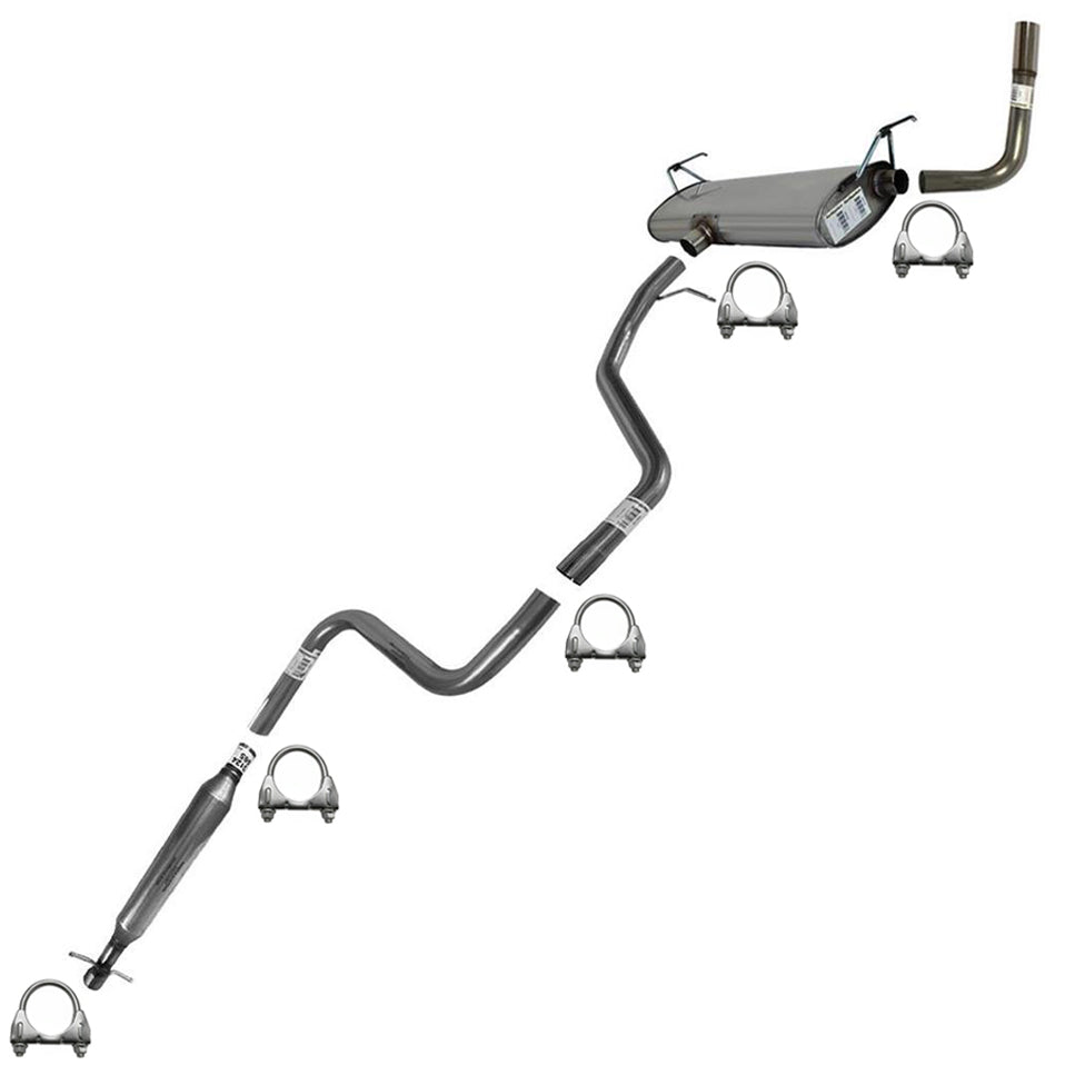 Exhaust Resonator, Pipes and Muffler for 2008-2010 Pontiac G6 | 2008 Saturn Aura | 3.5L