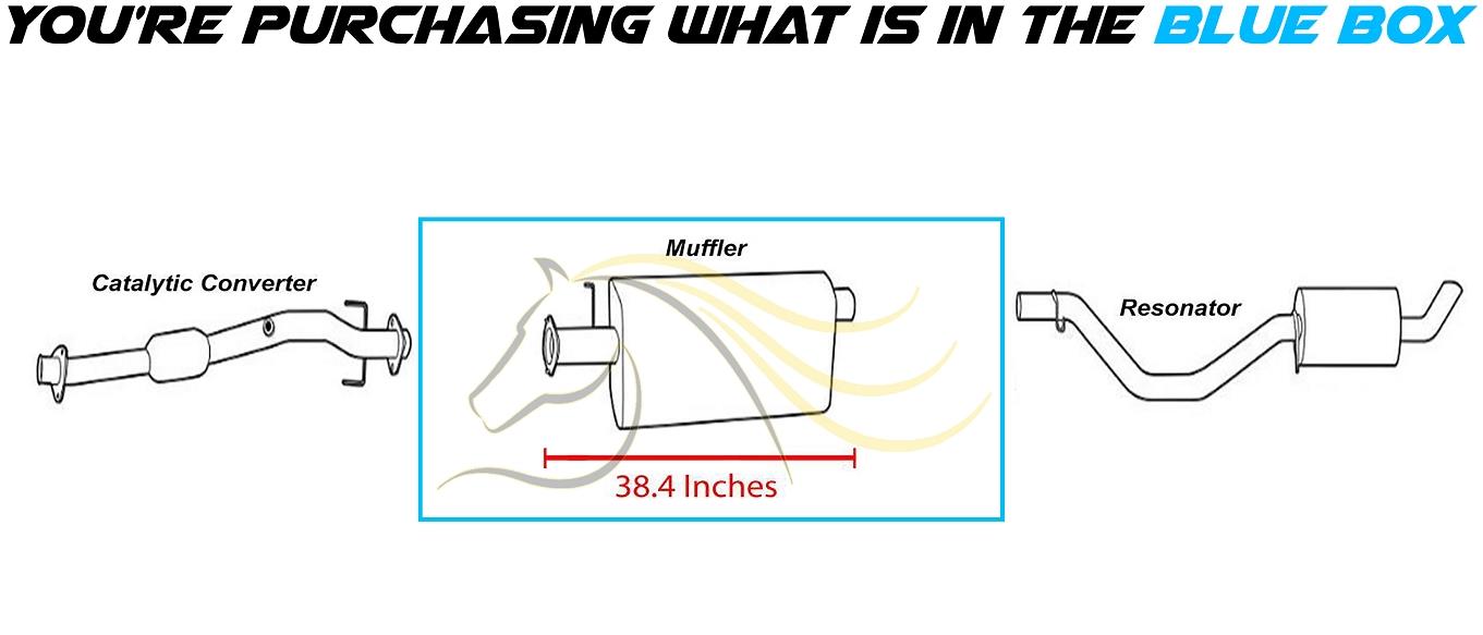 2004-2005 Buick Rainier and Isuzu Ascender 4.2L Exhaust Muffler