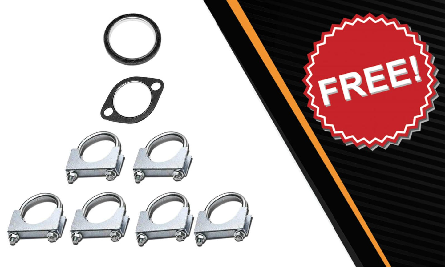 Exhaust Resonator Pipes and Muffler Kit for 2008-2012 Chevy Malibu 2.4L | 2009 Saturn Aura 2.4L