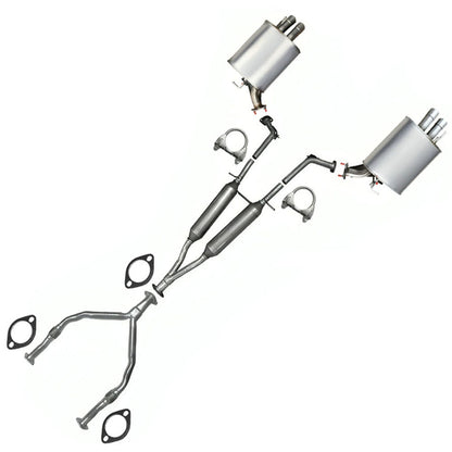 2007-2009 Honda CR-V 2.4L Catalytic, Resonator, Muffler Exhaust System EPA-Approved