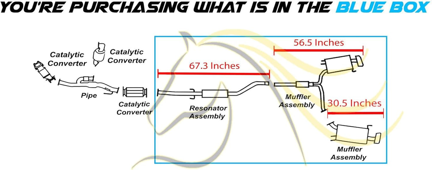 2009-2014 Acura TL 3.5L Resonator and Muffler Assembly Exhaust System