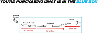 2011 Honda CR-V 2.4L EPA Approved Catalytic Converter, Resonator & Muffler