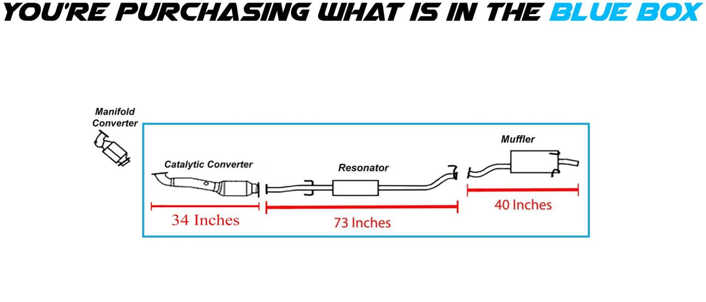 2010 Honda CR-V 2.4L EPA Approved Catalytic Converter, Resonator & Muffler