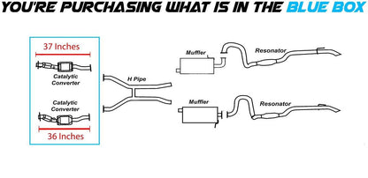 2007 Lincoln Town Car 4.6L Pair of Catalytic Converter