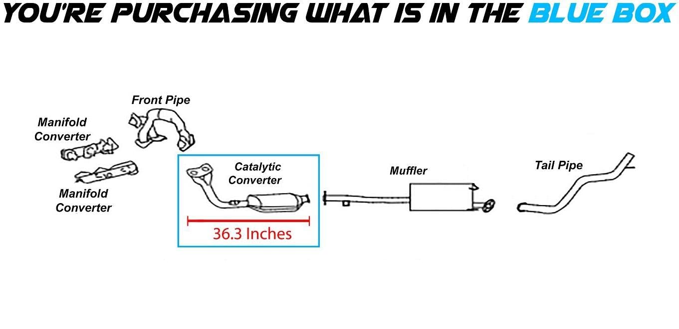 1996-2000 Toyota 4runner 3.4L Catalytic Converter - EPA Approved | Rear