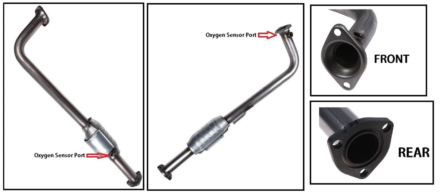 2001-2005 Honda Civic 1.7L Catalytic and Resonator Pipe Exhaust Kit