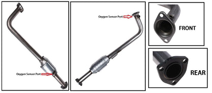 2001-2005 Honda Civic 1.7L Catalytic and Resonator Pipe Exhaust Kit