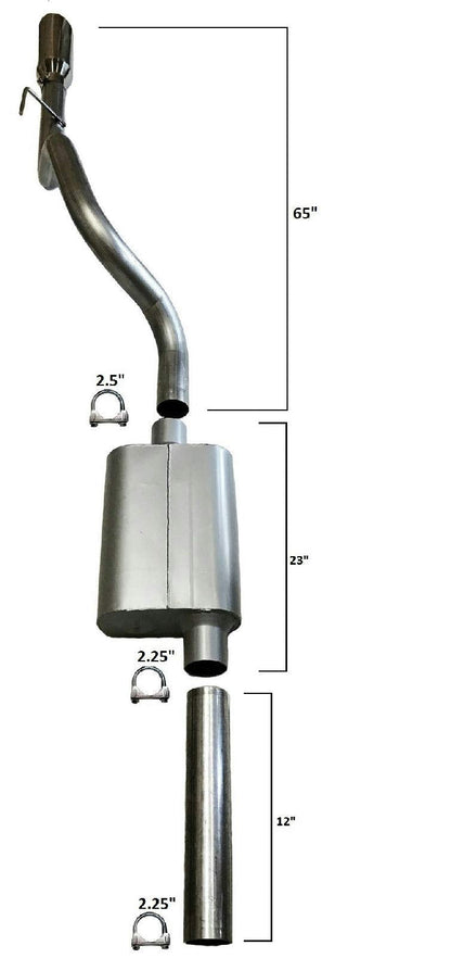 1999-2004 Jeep Grand Cherokee Cat-back Performance Exhaust Kit