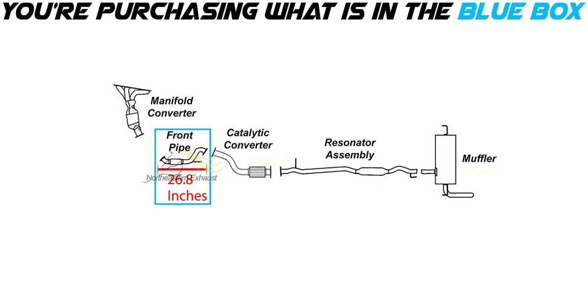 2014-2015 Nissan Rogue Select 2.5L Exhaust Pipe