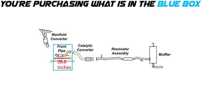 2014-2015 Nissan Rogue Select 2.5L Exhaust Pipe