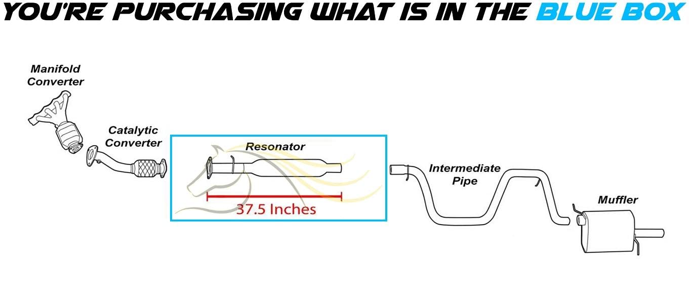 2004-2008 Chevrolet Malibu 2.2L | 2004-2006 Malibu 3.5L Exhaust Resonator Pipe