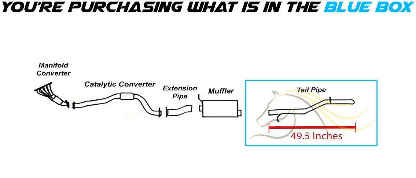 2004 Chevy Colorado 2.8l Exhaust Tail Pipe