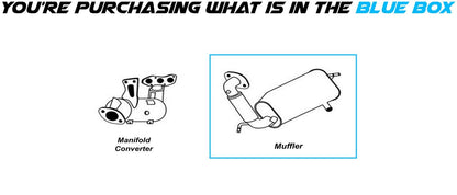 2008-2015 Smart Fortwo 1.0L Exhaust Muffler Assembly
