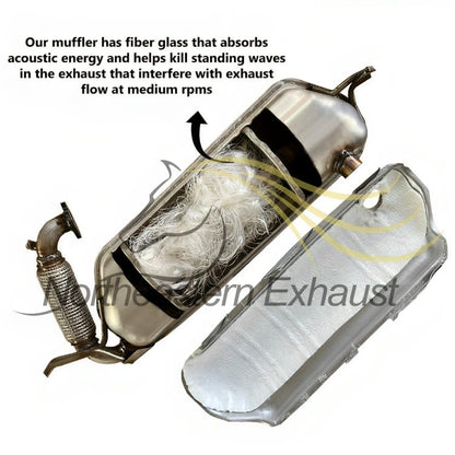 2008-2015 Smart Fortwo 1.0L Exhaust Muffler Assembly