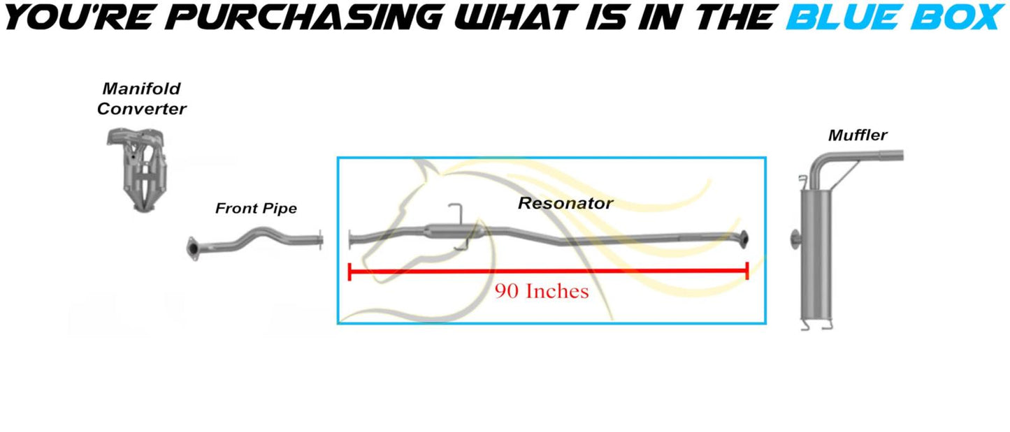 2001-2003 Toyota RAV4 2.0L Exhaust Resonator Pipe