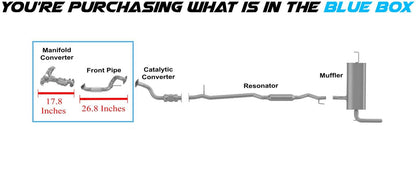 Manifold Catalytic and Front Pipe for 2008-2013 Nissan Rogue | 2014-2015 Rogue Select | 2.5L