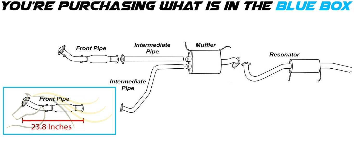 2002-2003 Infiniti QX4 3.5L | 2002-2004 Nissan Pathfinder 3.5L Exhaust Front Pipe - Driver-Side