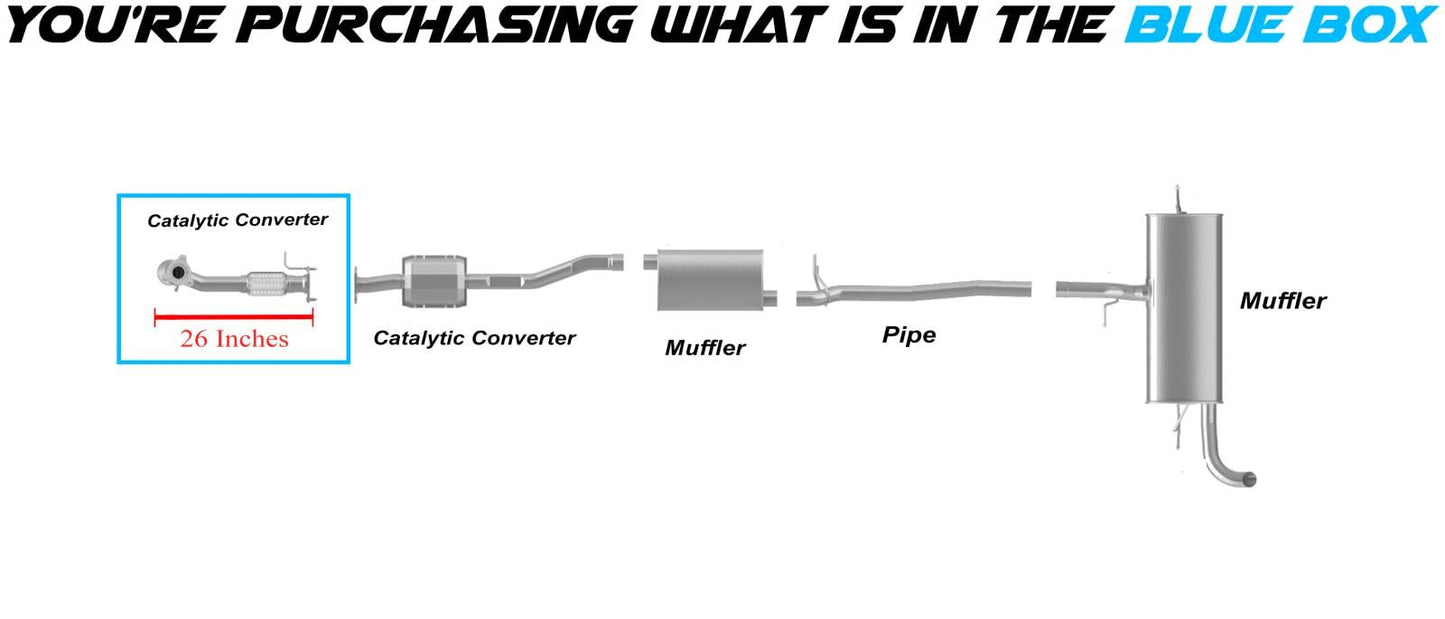 Front Catalytic Converter for 2015-2017 Chevy Equinox and GMC Terrain 2.4L