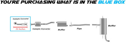 Front Catalytic Converter for 2015-2017 Chevy Equinox and GMC Terrain 2.4L