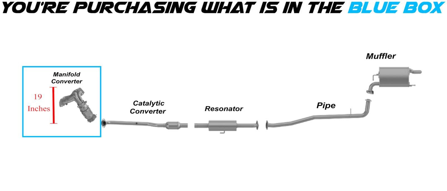 2012-2014 Toyota Camry 2.5L Front Manifold Catalytic Converter - EPA Approved