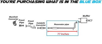 2006-2009 Mitsubishi Eclipse 2.4L Exhaust Resonator Pipe