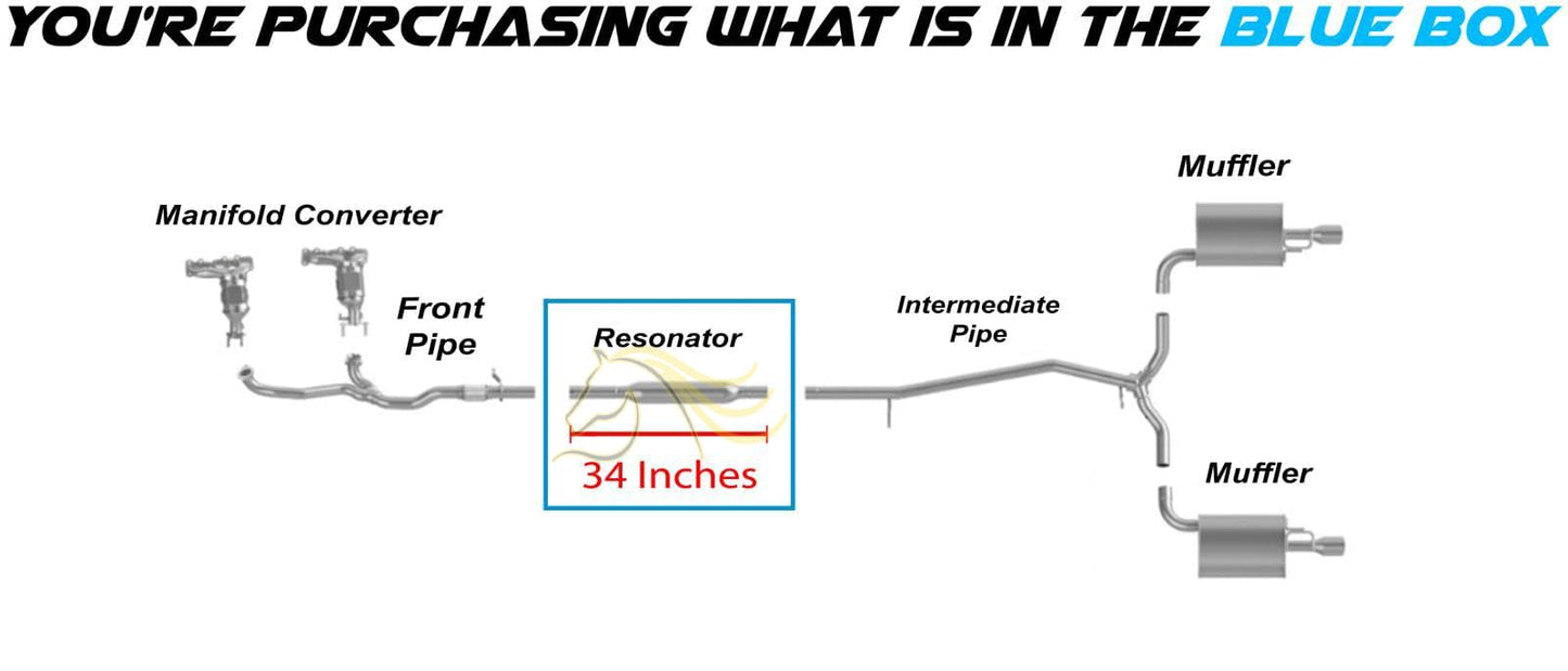 2011-2018 Ford Explorer 3.5L and 2012-2015 Ford Explorer 2.0L Exhaust Resonator Pipe