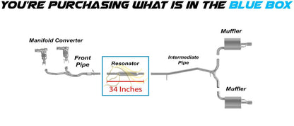 2011-2018 Ford Explorer 3.5L and 2012-2015 Ford Explorer 2.0L Exhaust Resonator Pipe