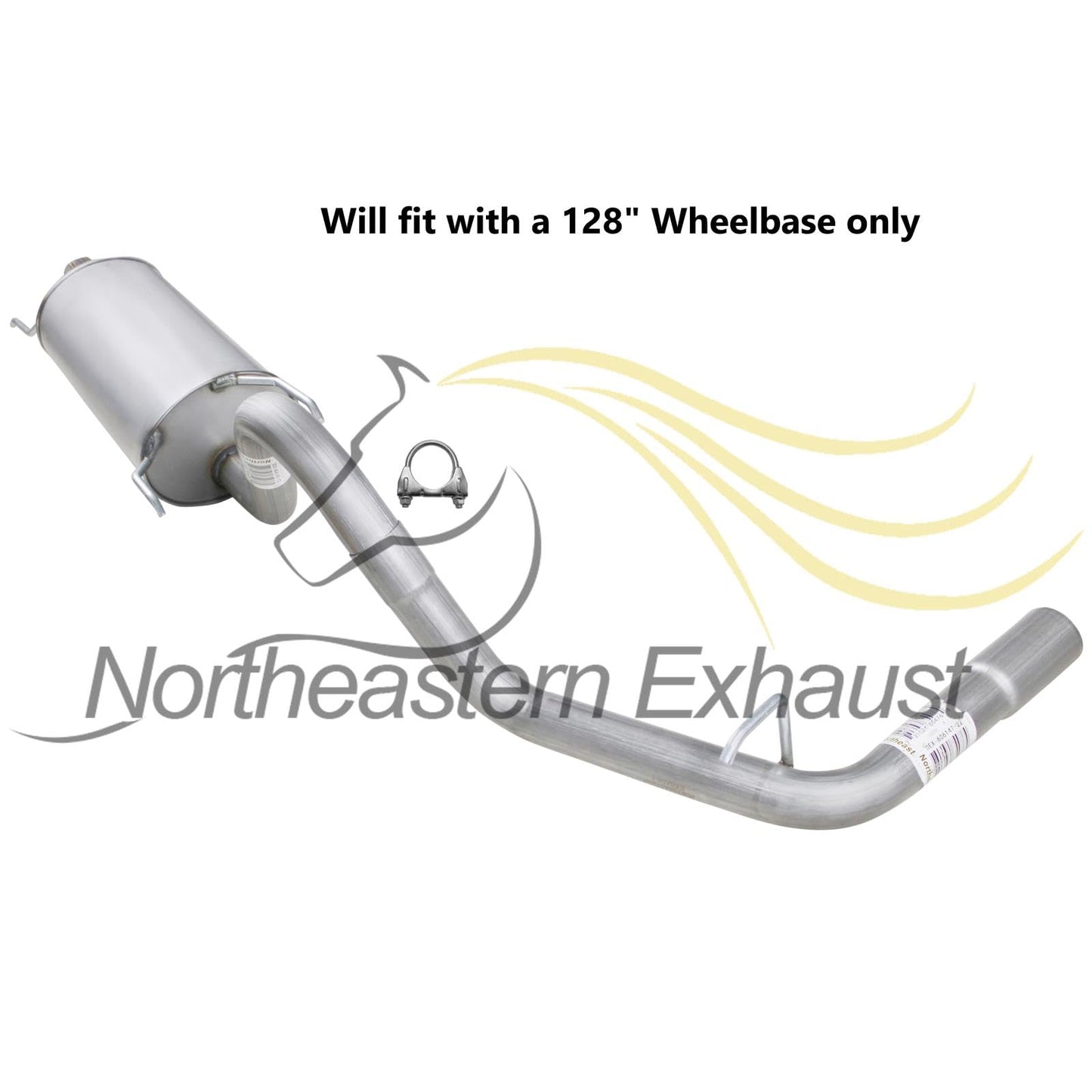 2005-2012 Toyota Tacoma 2.7L Exhaust Intermediate Pipe & Muffler - For 128" Wheelbase