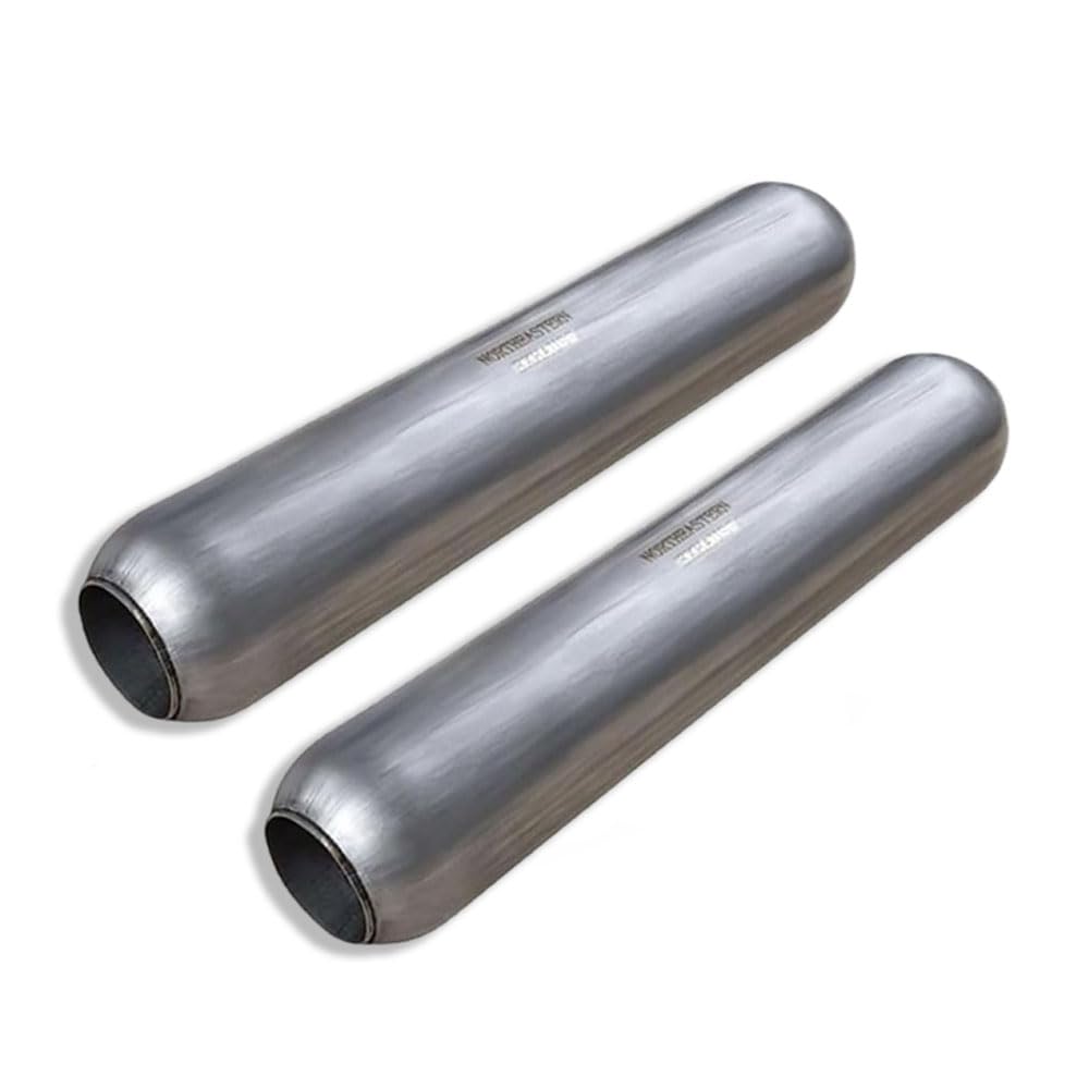 Universal Glass Pack Exhaust Resonator/Muffler | 2.5" ID/OD x 18.5" Inch Long | 2 Packs