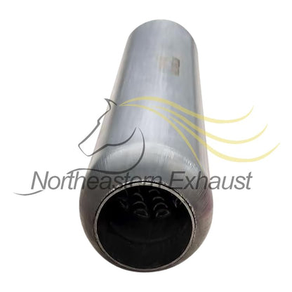 Universal Glass Pack Exhaust Resonator/Muffler | 2.5" ID/OD x 18.5" Inch Long | 2 Packs