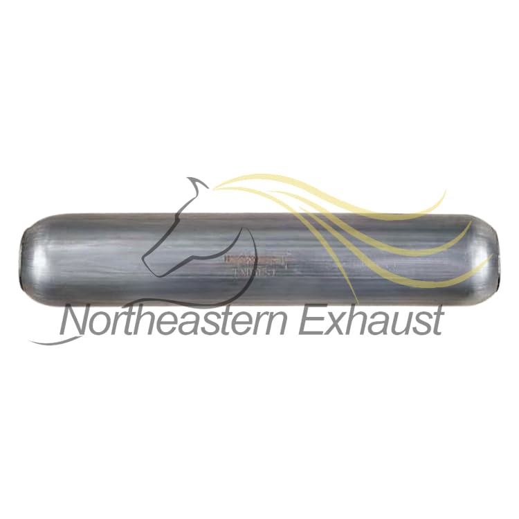 Universal Glass Pack Exhaust Resonator/Muffler | 2.5" ID/OD x 18.5" Inch Long | 2 Packs