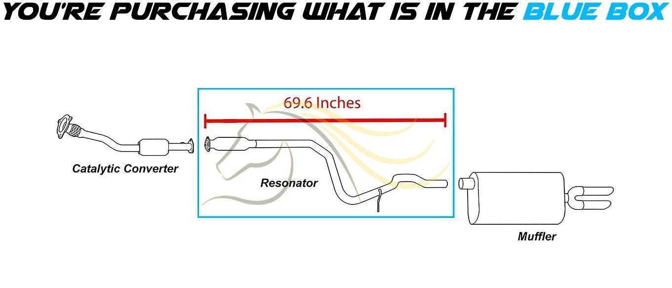1999-2005 Chevrolet Cavalier 2.2L | 1999-2002Chevrolet Cavalier 2.4L | 1999-2005 Pontiac Sunfire 2.2L | 1999-2001 Pontiac Sunfire  2.4L Exhaust Resonator Pipe