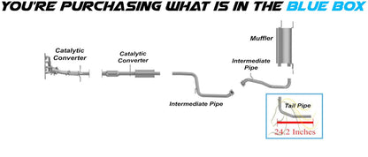 2010-2013 Mazda 3 2.0L 2.5L Exhaust Tail Pipe - For Sedan Only