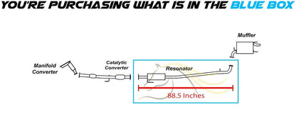 2007-2011 Toyota Camry 2.4L and 2010-2011 Toyota Camry 2.5L Exhaust Resonator Pipe