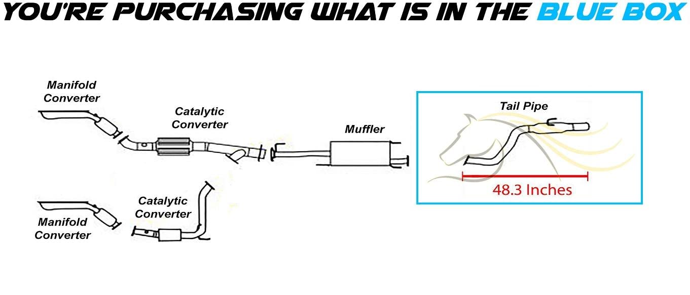 2003-2009 Toyota 4Runner 4.7L Exhaust Resonator Tail Pipe