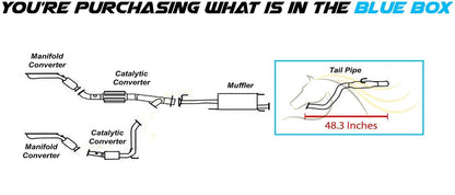 2003-2009 Toyota 4Runner 4.7L Exhaust Resonator Tail Pipe