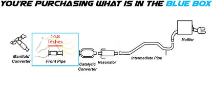 Front Exhaust Pipe for 2006-2009 Ford Fusion and Mercury Milan 2.3L