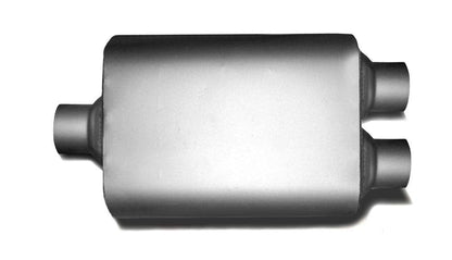 1987-2004 Dodge Ram 1500 and 2500 Dual 2.5'' Mandrel-Bent Pipe with Angle Cut Tips and 2.5" Center Diameter Dual Chamber Muffler Exhaust Kit