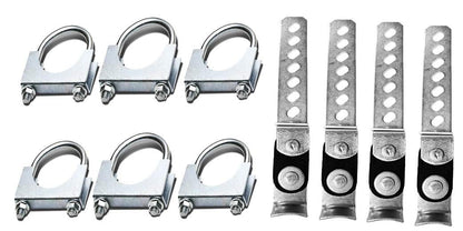 1987-2002 Ford F-150, F-250 and F-350 Dual 2.5'' Mandrel-Bent Exhaust Pipe with Angle Cut Tips for Gas Models
