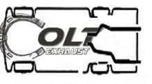 1987-2002 Ford F-150, F-250 and F-350 Dual 2.5'' Mandrel-Bent Exhaust Pipe Kit for Gas Models