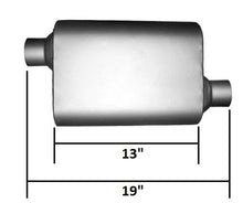 Colt Exhaust | Single Chamber 3"ID Offset Inlet & Offset Outlet