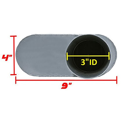 Colt Exhaust | Single Chamber Muffler 3"ID (Offset Inlet & Outlet)