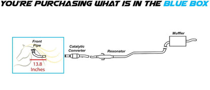 Exhaust Pipe for 1998-2002 Toyota Corolla and Chevy Prizm 1.8L