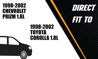 Exhaust Pipe for 1998-2002 Toyota Corolla and Chevy Prizm 1.8L