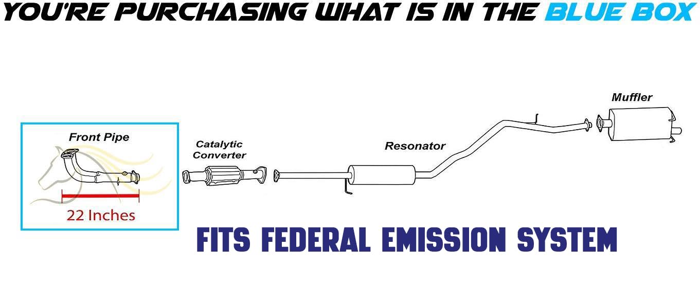 1997-2001 Honda CR-V 2.0L Exhaust Pipe