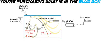 2008-2010 Dodge Grand Caravan 4.0L Exhaust Pipe and Resonator
