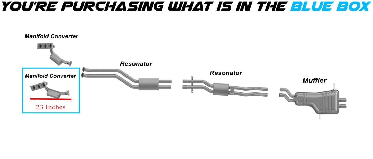 Driver-side Manifold Catalytic Converter for 2001-2006 BMW 2.5/3.0L models